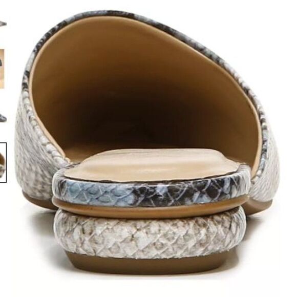 🔥Franco Sarto🔥 Bridget 2 Mules Multi Snake Blue Size 8 - Picture 4 of 10